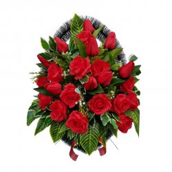 Корзина цветов на могилу