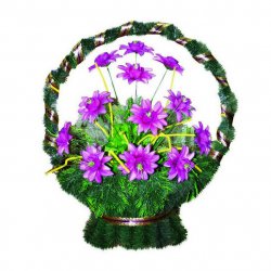 Корзина цветов на могилу