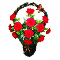 Корзина цветов на могилу