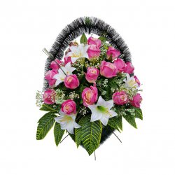 Корзина цветов на могилу