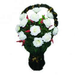 Корзина цветов на могилу