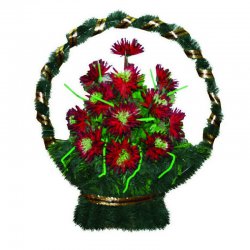 Корзина цветов на могилу