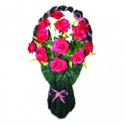 Корзина цветов на могилу