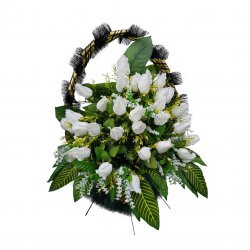 Корзина цветов на могилу