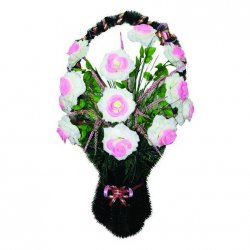 Корзина цветов на могилу