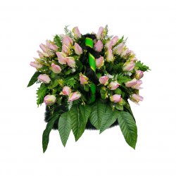 Корзина цветов на могилу