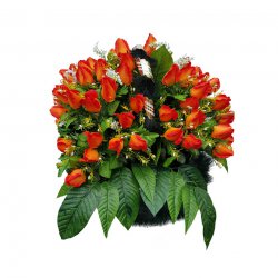 Корзина цветов на могилу