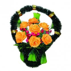 Корзина цветов на могилу