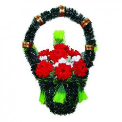 Корзина цветов на могилу
