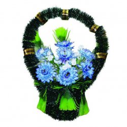 Корзина цветов на могилу