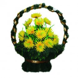 Корзина цветов на могилу