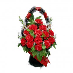 Корзина цветов на могилу