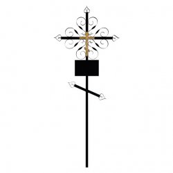 Крест металлический на могилу