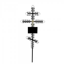 Крест металлический на могилу